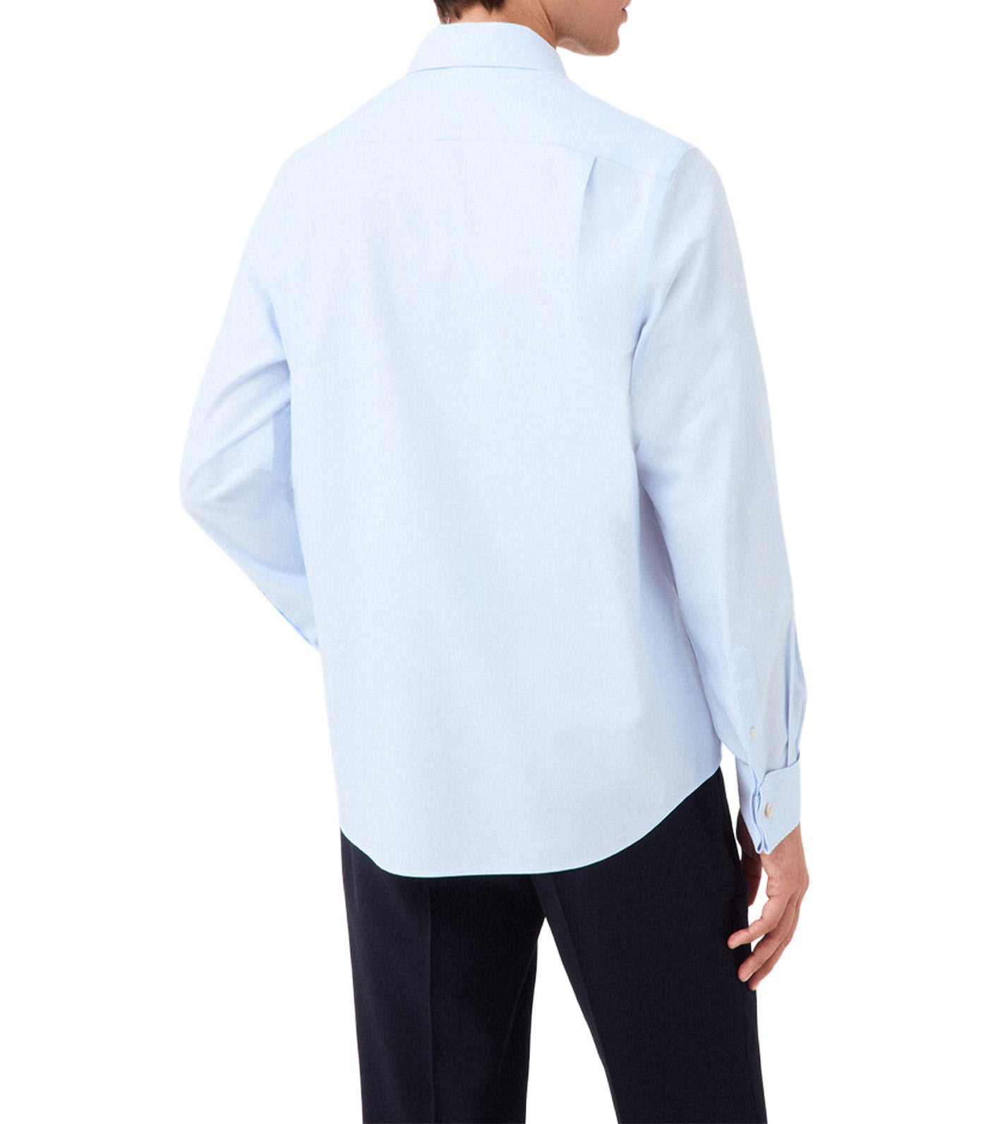 Plain Dress Shirt Non Iron + Stain Resistant Cuff Light Blue