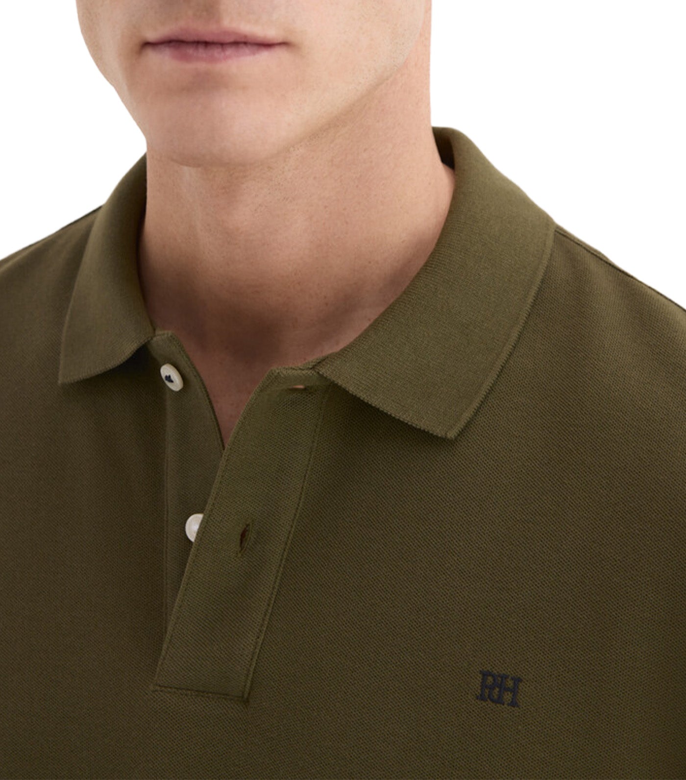 Basic Piqué Polo Shirt Green