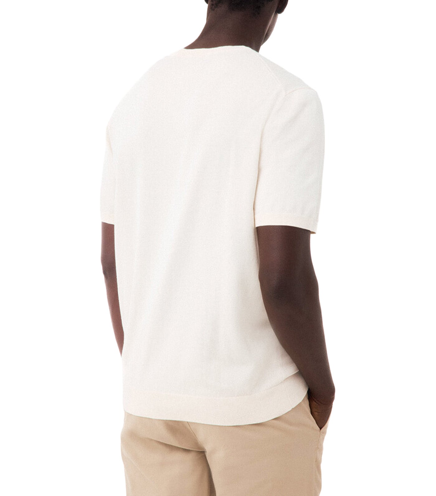 Premium Cotton Knit T-Shirt White