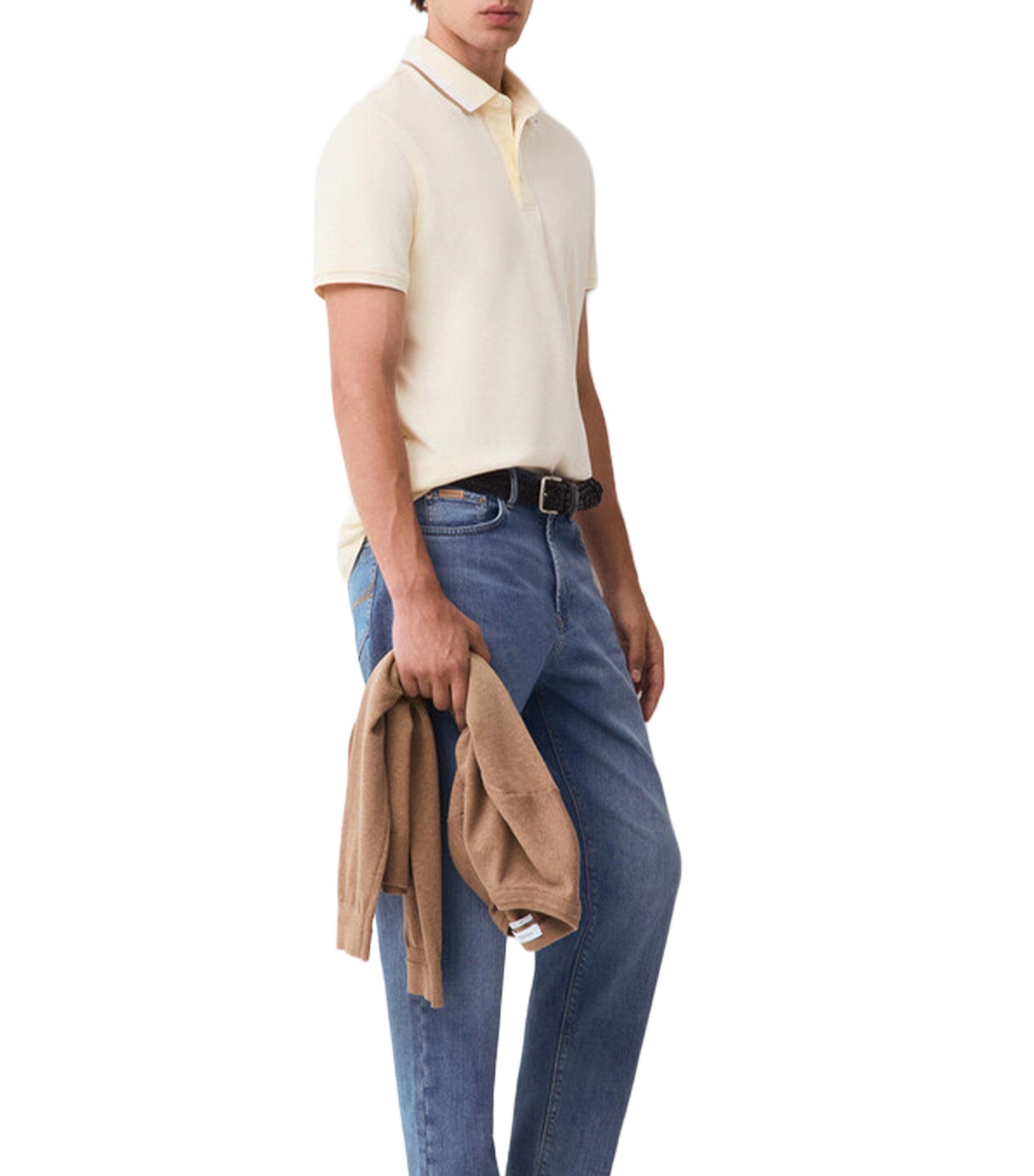Fantasy Collar Polo Shirt Yellow