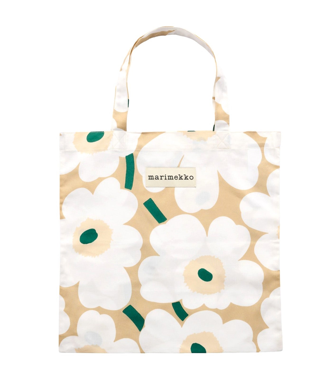 Pieni Unikko Bag Sand/White/Hay/Emerald