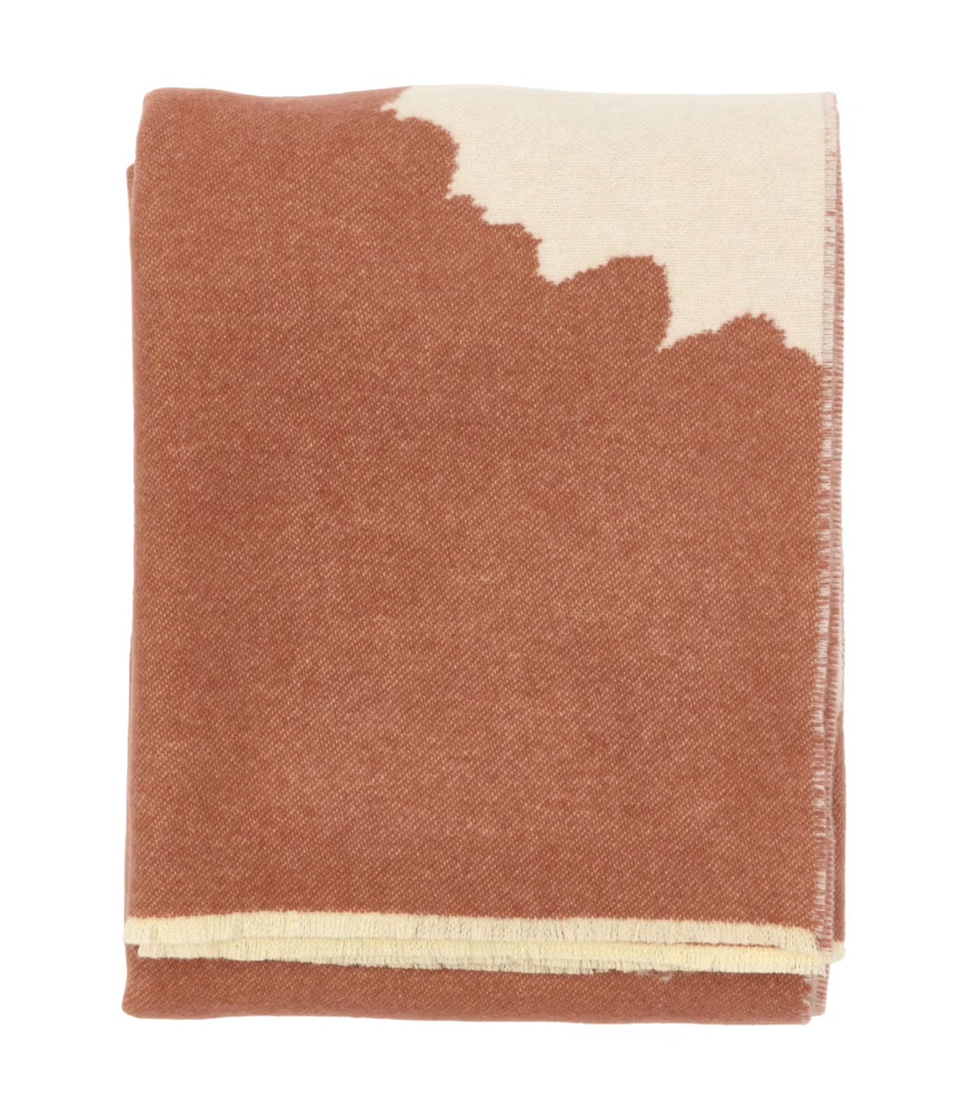 Iso Unikko Throw Off White/Chestnut