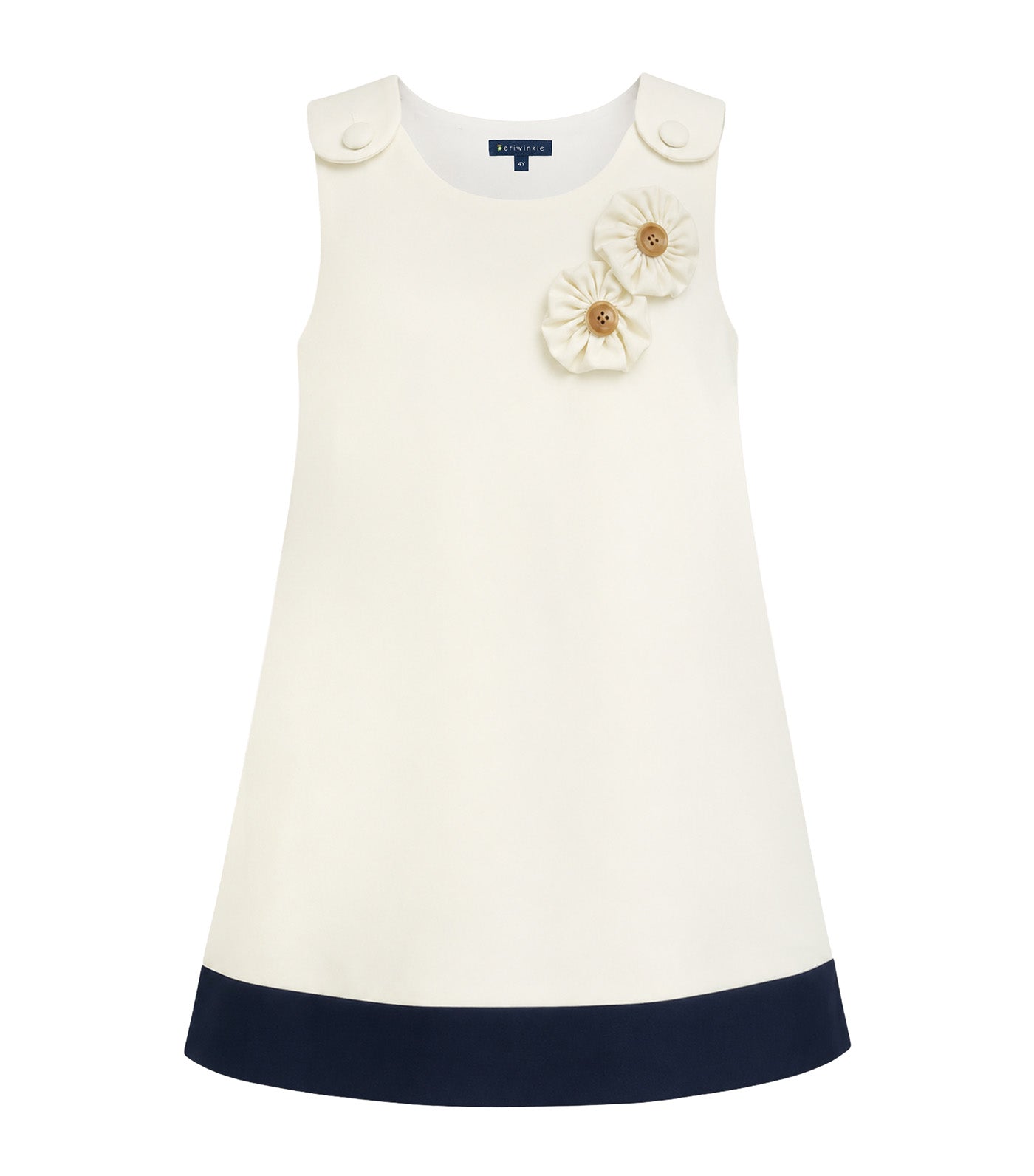 Racqui Girls Shift Dress Ivory