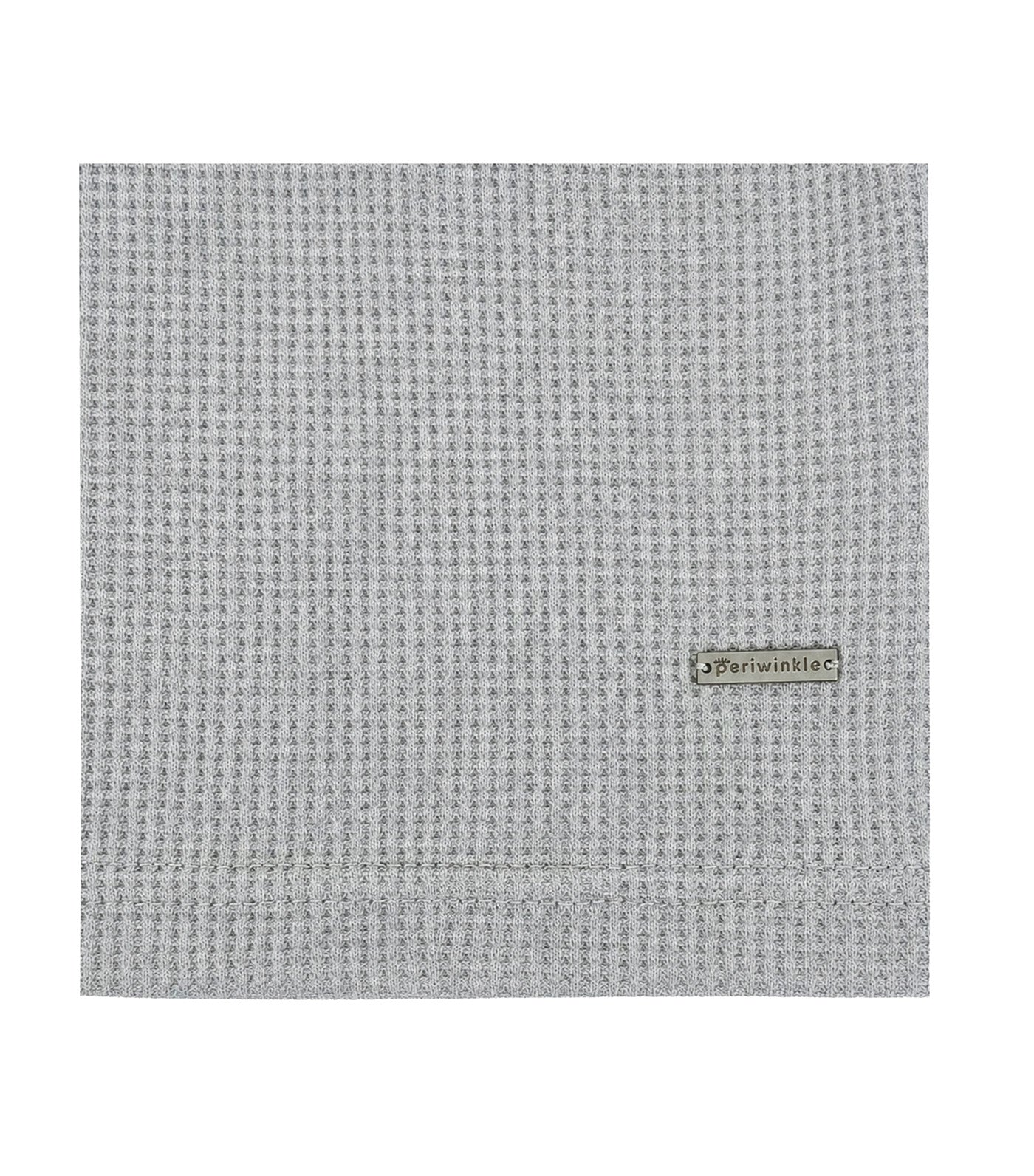 Maxime Boys Waffle Polo Shirt Gray