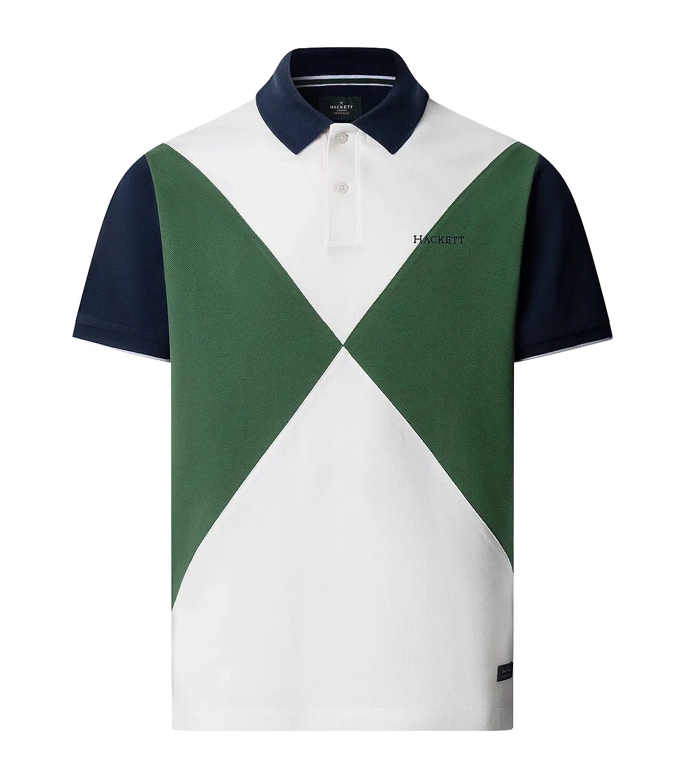 Classic Fit Short Sleeve Multi Number Polo Off White