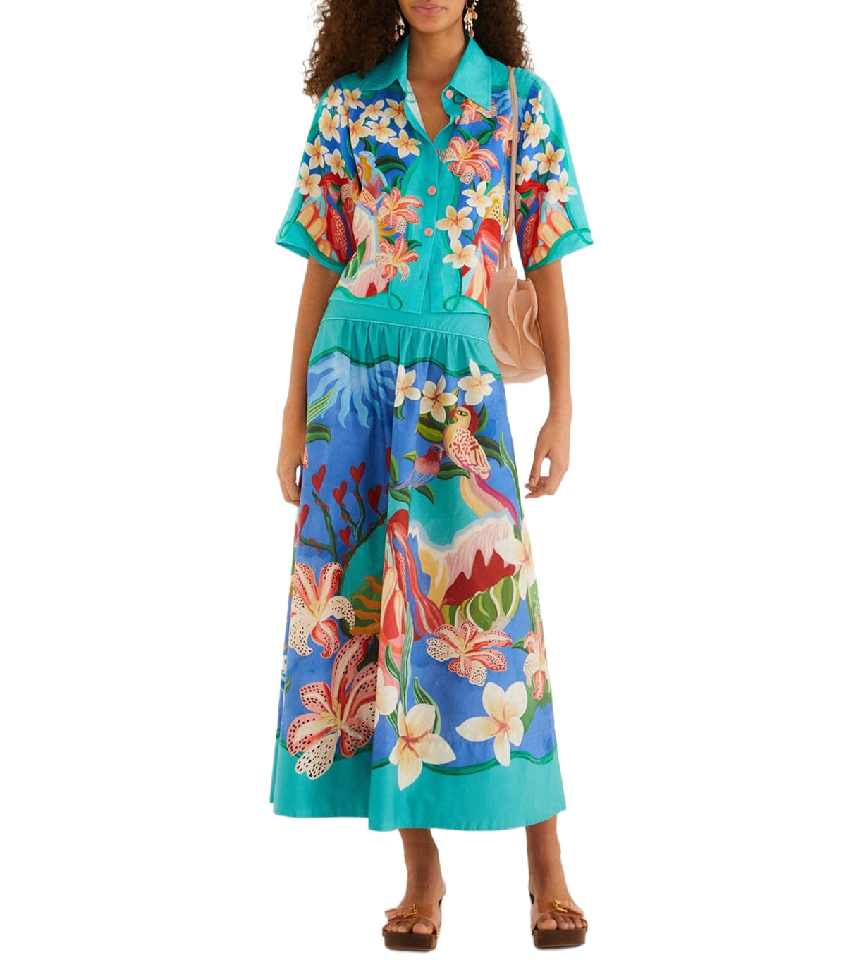 Garden of Life Midi Skirt Multi