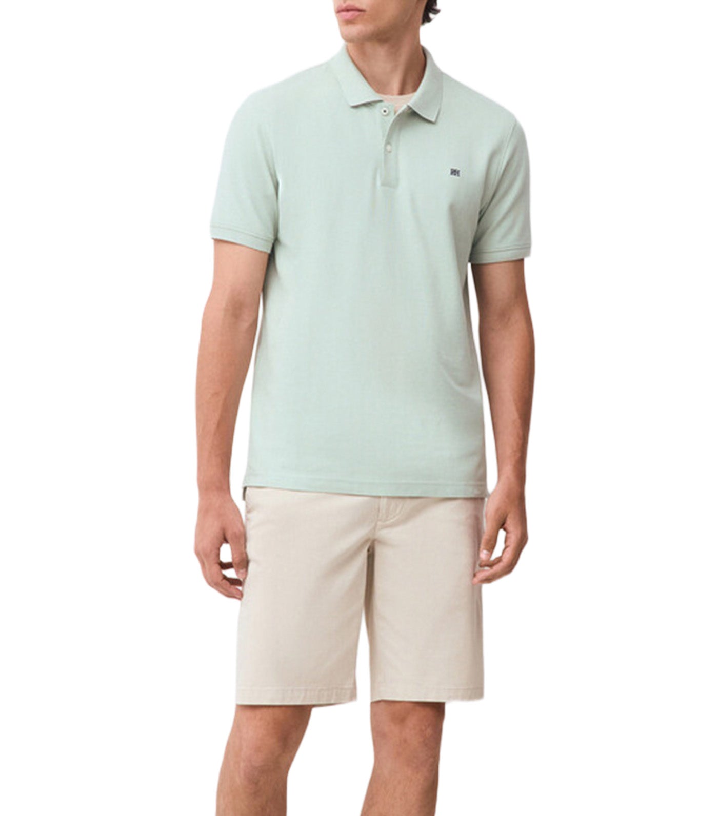 Basic Slim Piqué Polo Shirt Green
