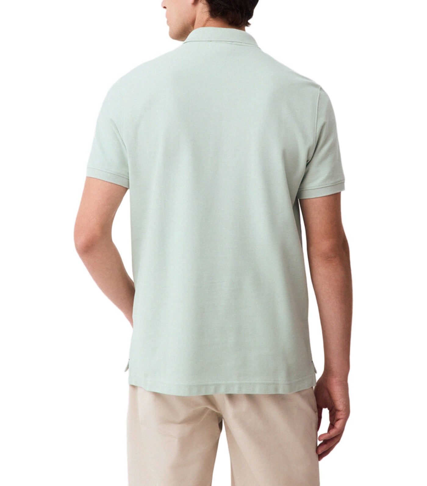 Basic Slim Piqué Polo Shirt Green