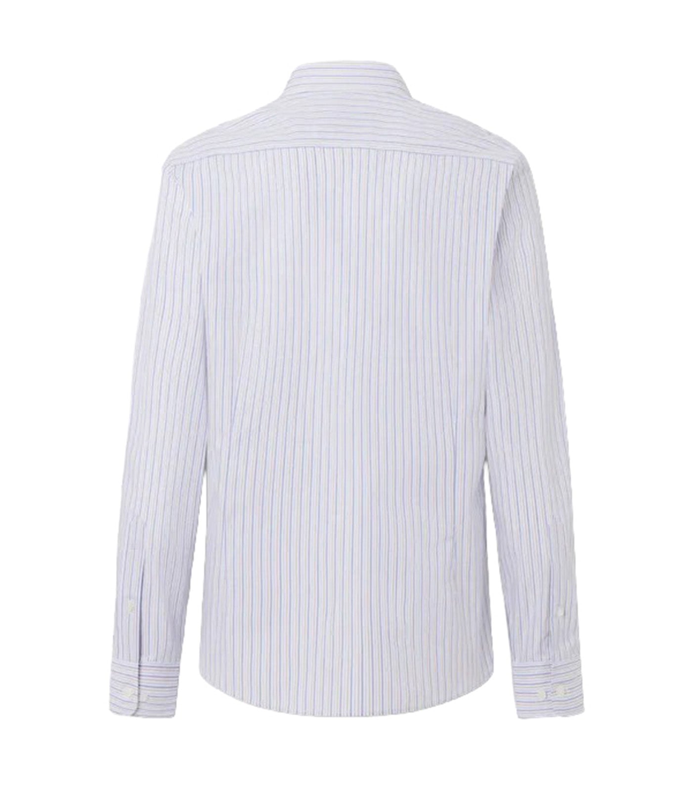Classic Fit Hairline Two-Tone Stripe Shirt Blue