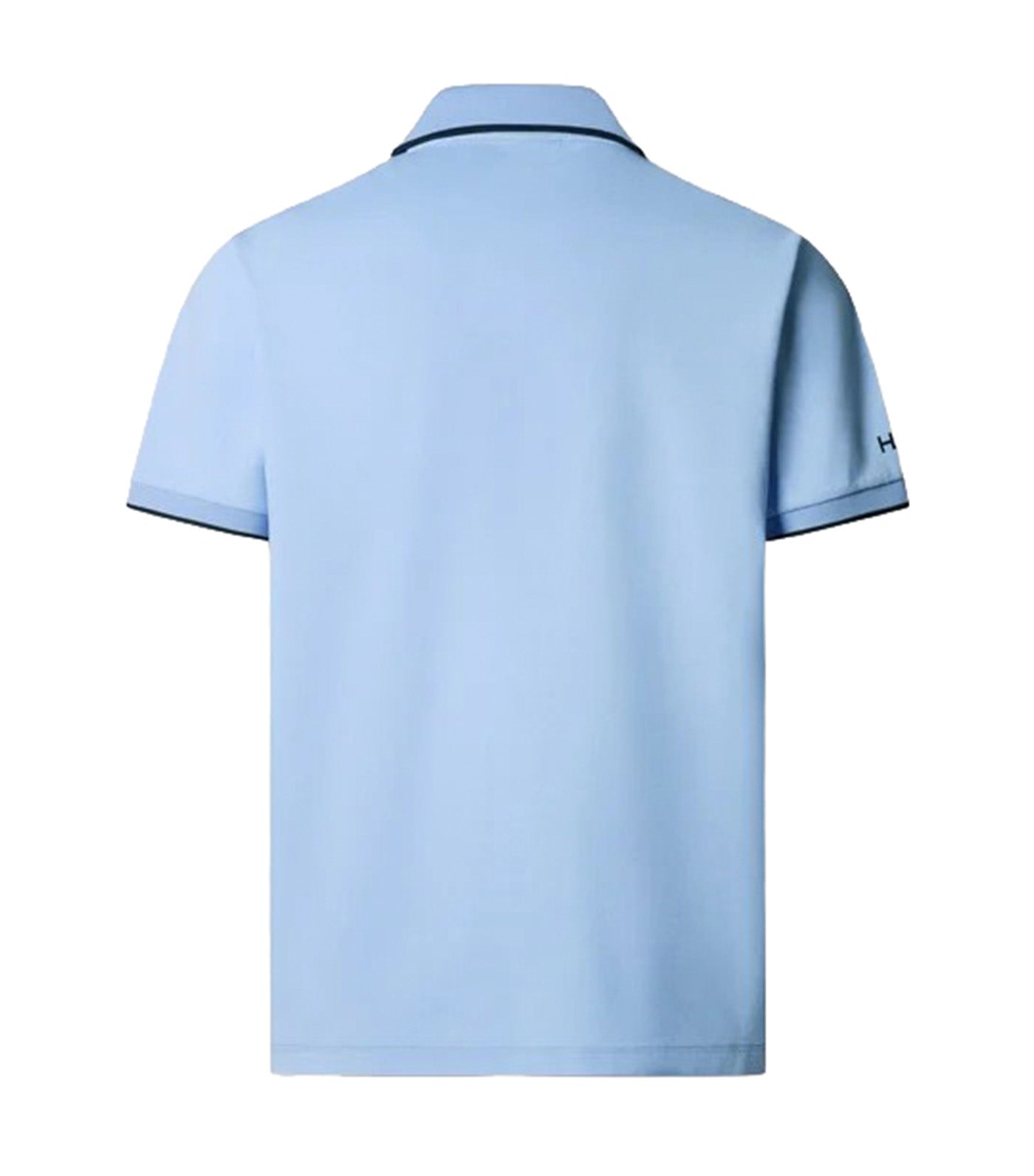 Short Sleeve Polo Shirt with Classic Fit Logo Summer Blue