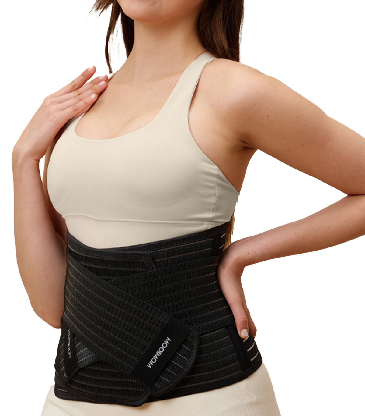 Bamboo Postpartum Belly Band Black