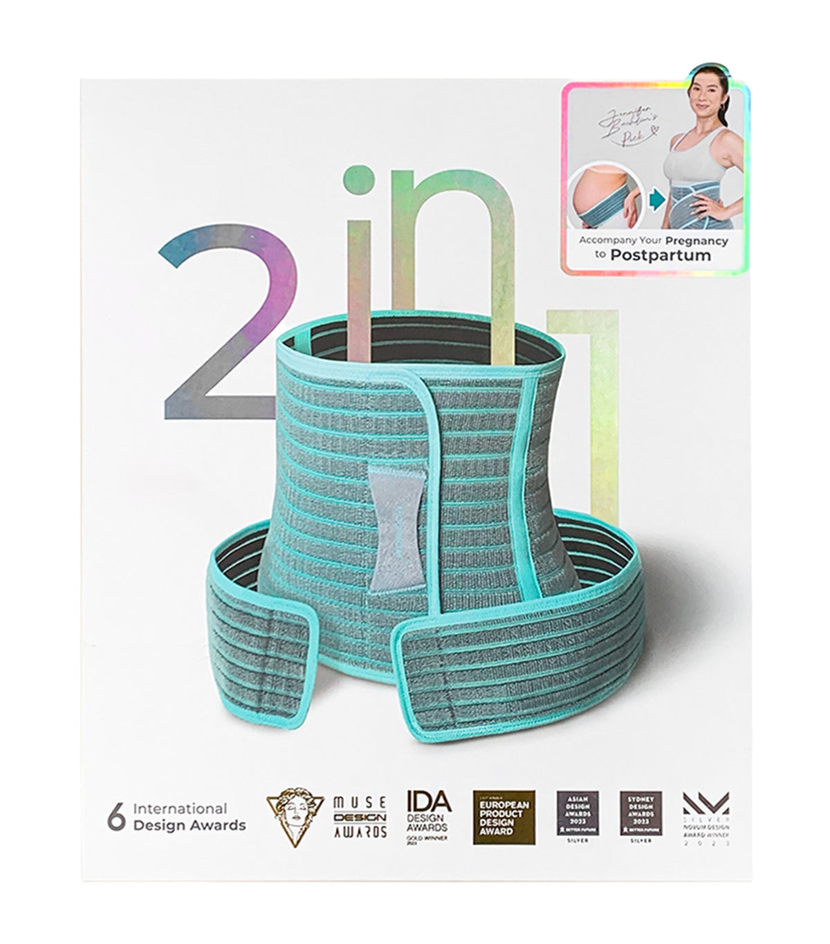 2-in-1 Premium Bamboo Corset Blue