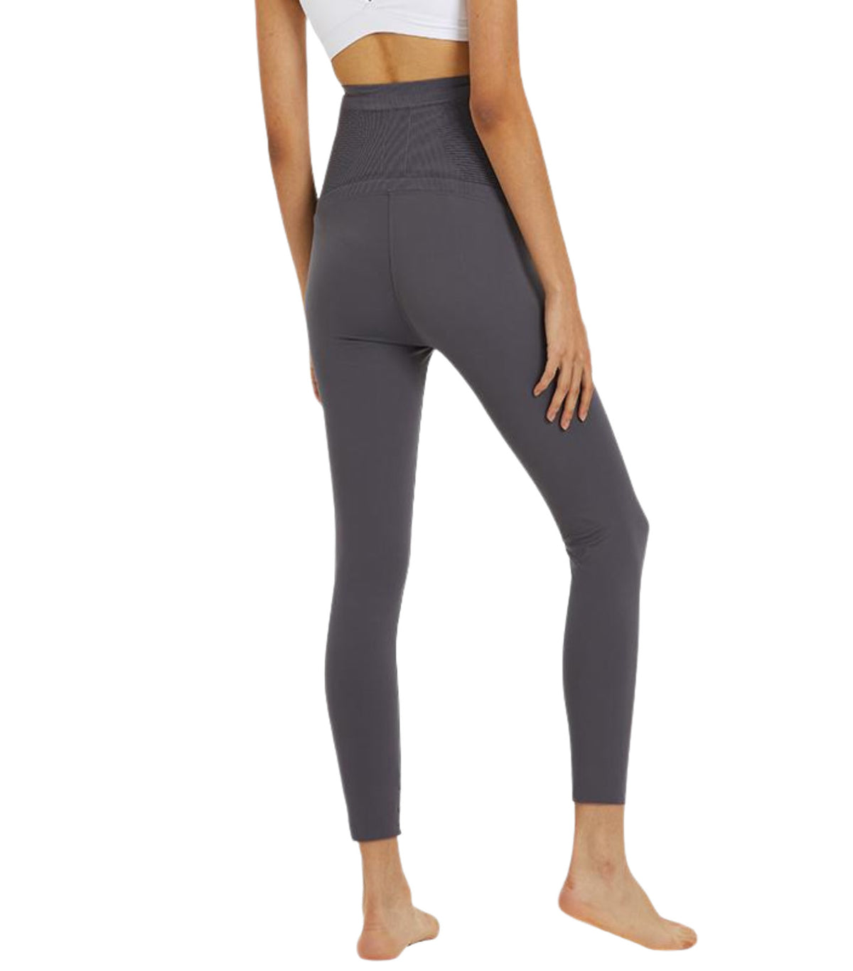 Essential Belly Cover Maternity Long Legging Gray