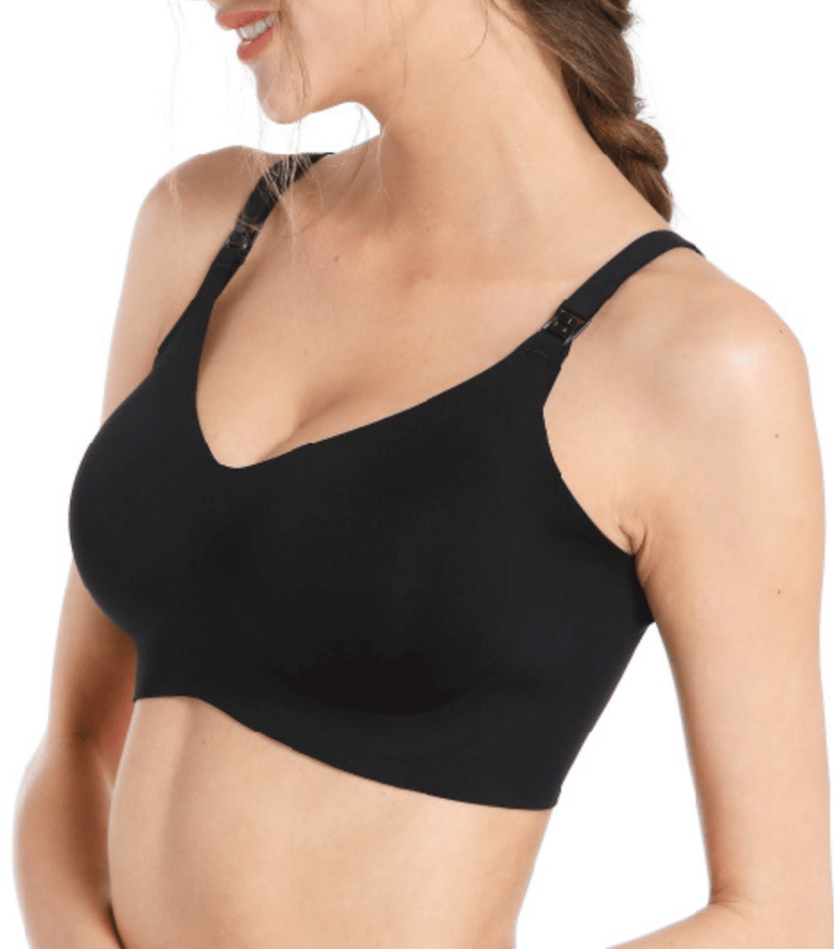 Delicate Maternity and Nursing Bra Black