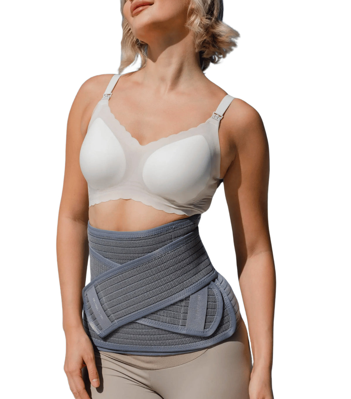 CoolWeave Bamboo Postpartum Corset Gray