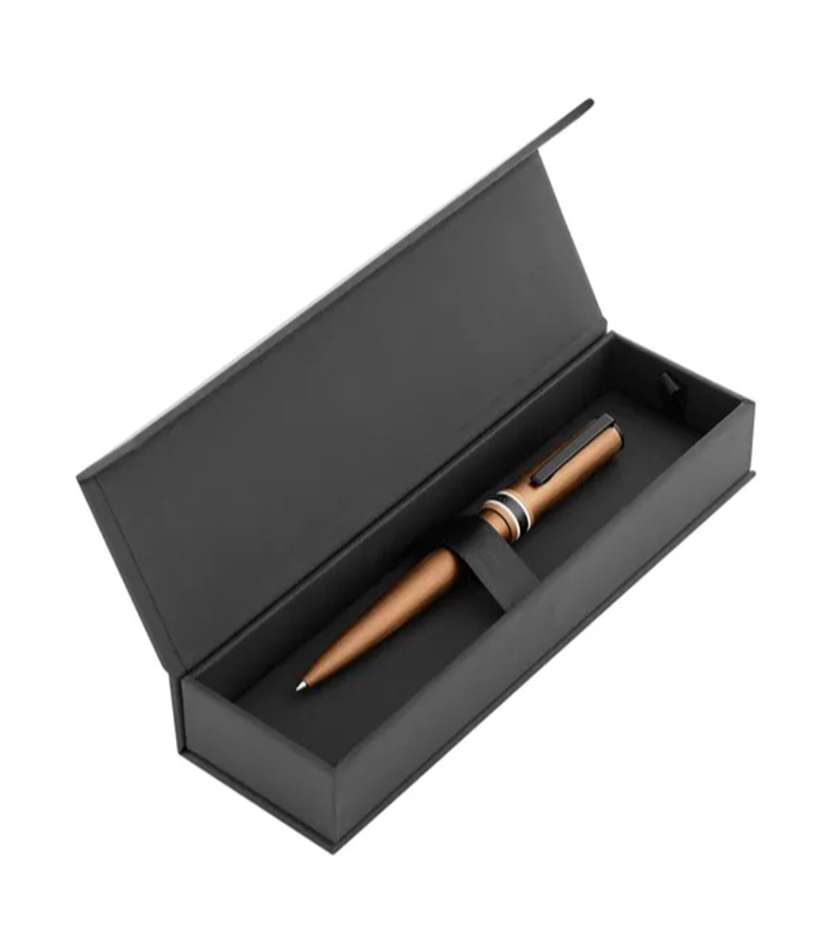 Ballpoint Pen Arche Brushed Ring Camel
