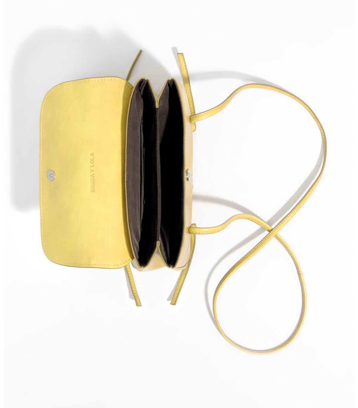 Leather Mini Flap Bag Yellow