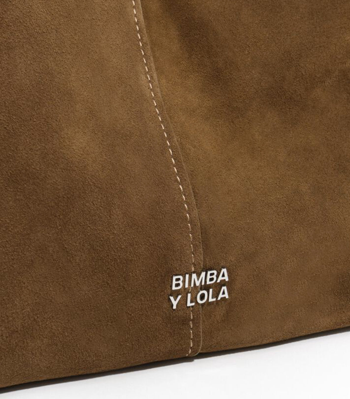 Large Suede Shopper Bag Olive