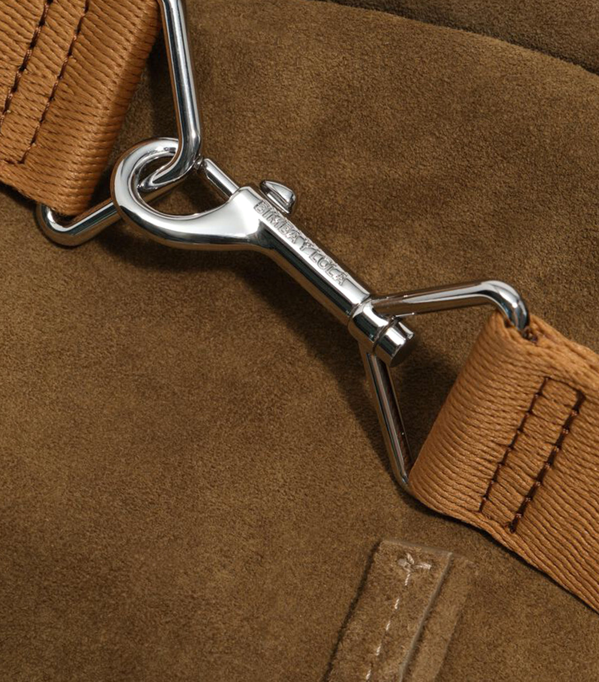 Large Suede Shopper Bag Olive