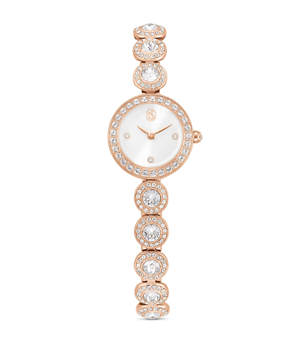 Una Angelic Watch, Crystal Bracelet, Rose Gold Tone, Rose Gold-Tone Finish, White
