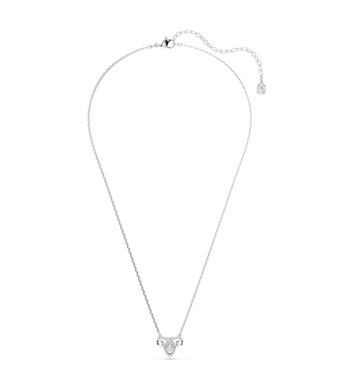 Chinese Zodiac Pendant, Mixed Cuts, Rhodium Plated, White
