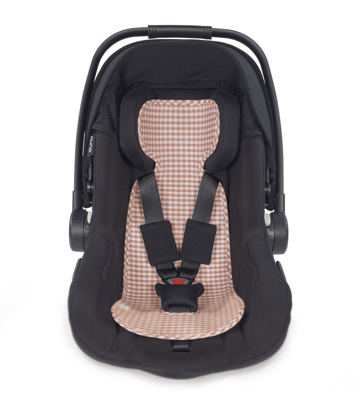 Auto Car Seat Liner Praliné Gingham Moka