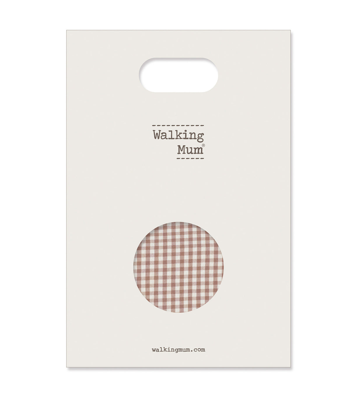 Auto Car Seat Liner Praliné Gingham Moka