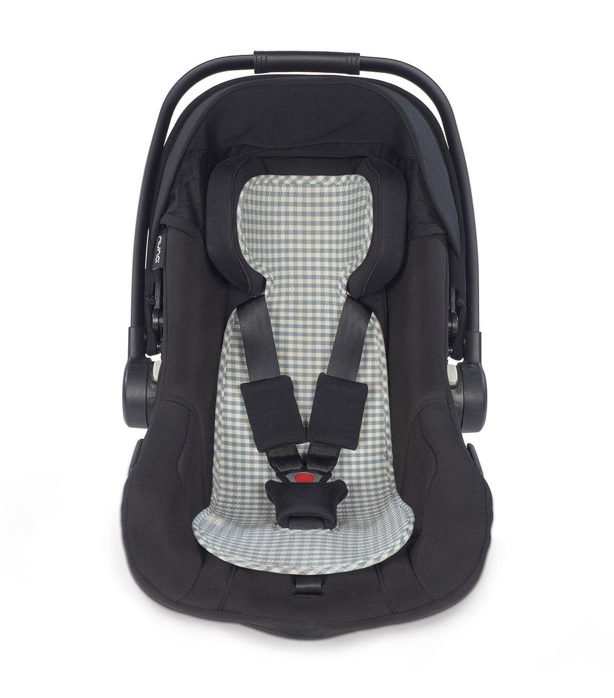 Auto Car Seat Liner Praliné Gingham Matcha