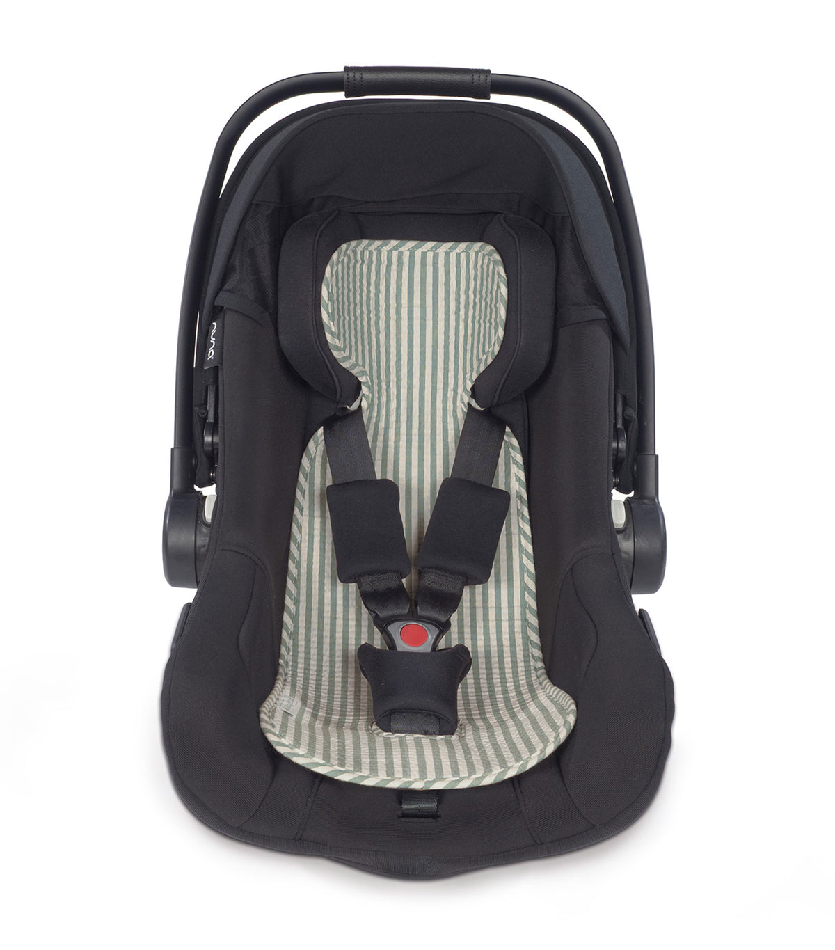 Auto Car Seat Liner Praliné Stripes Matcha