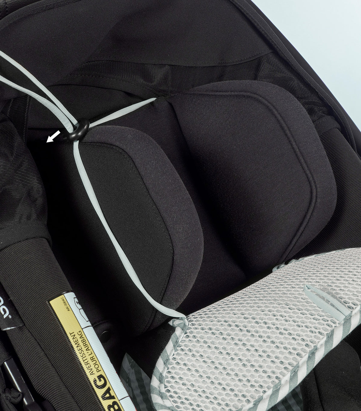 Auto Car Seat Liner Praliné Stripes Matcha