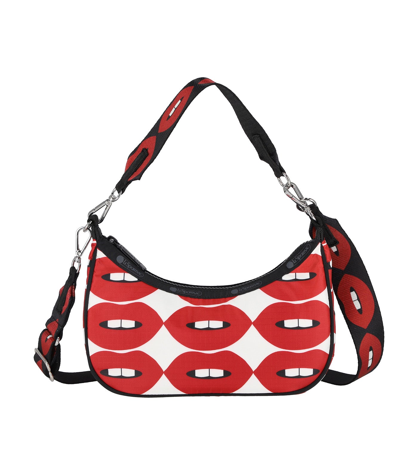 LeSportsac x Libertine Small Convertible Hobo Libertine Lips Small