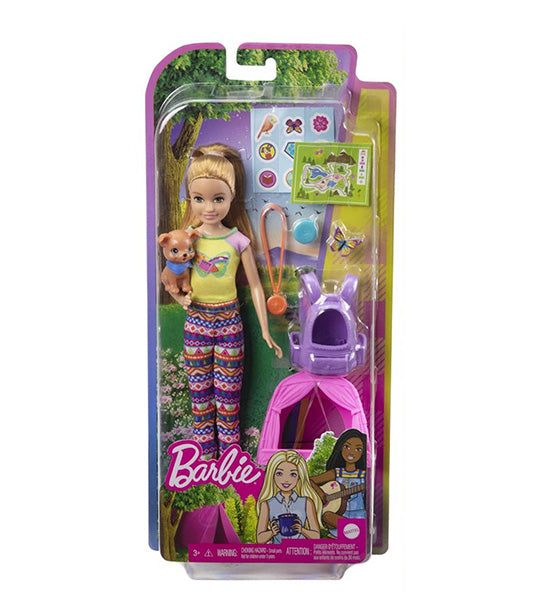 Barbie camping doll cheap and accessories