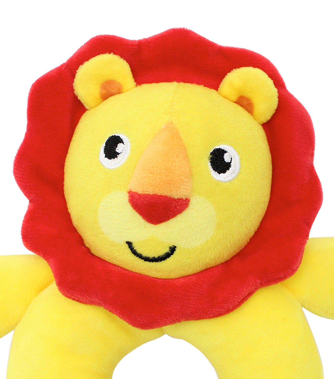 Fisher Price Baby Plastic Tipsy Rocking Teddy Bear Red Yellow Chime Rattle  Toy