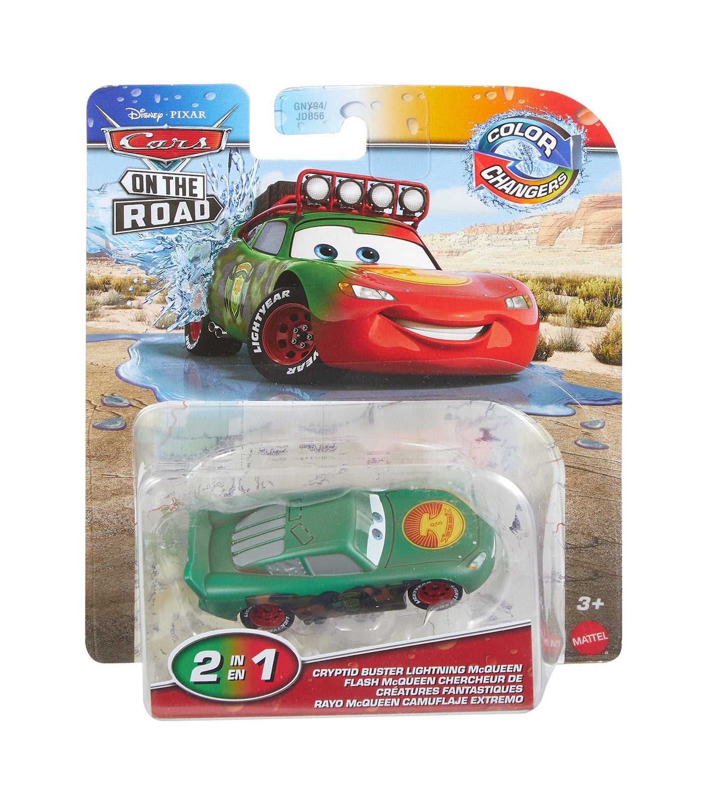Cars On The Road Color Changers Cryptid Buster Lightning McQueen
