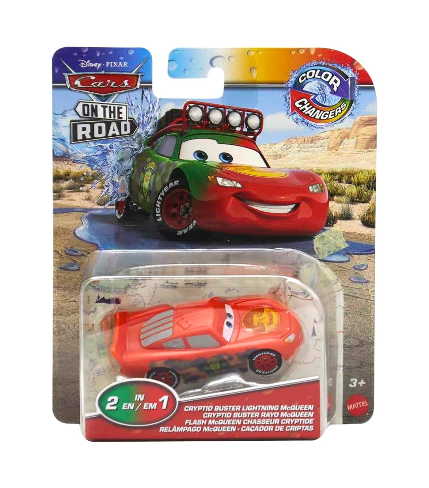 Cars On The Road Color Changers Cryptid Buster Lightning McQueen