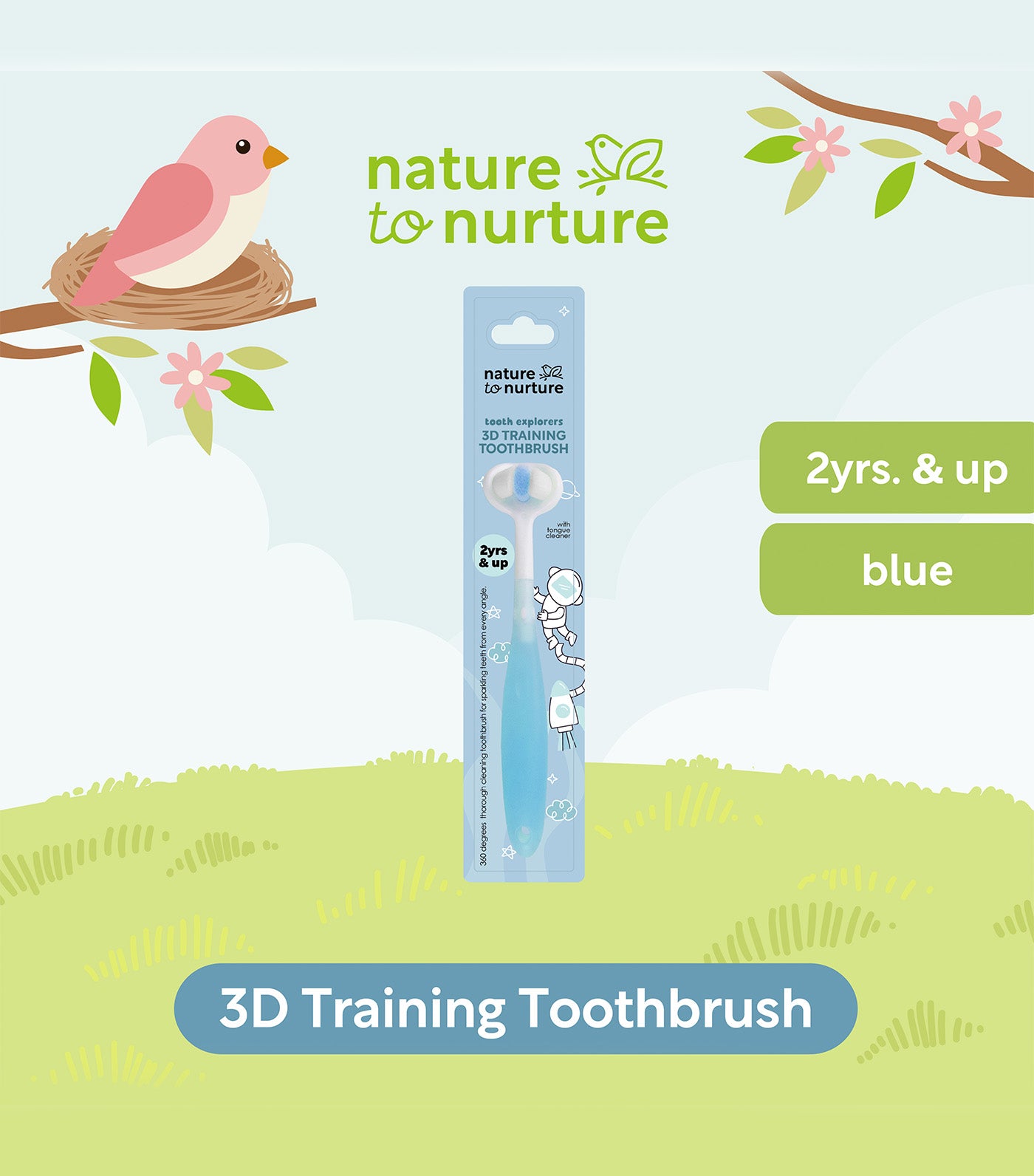 Tooth Explorers 3D Training Toothbrush Blue