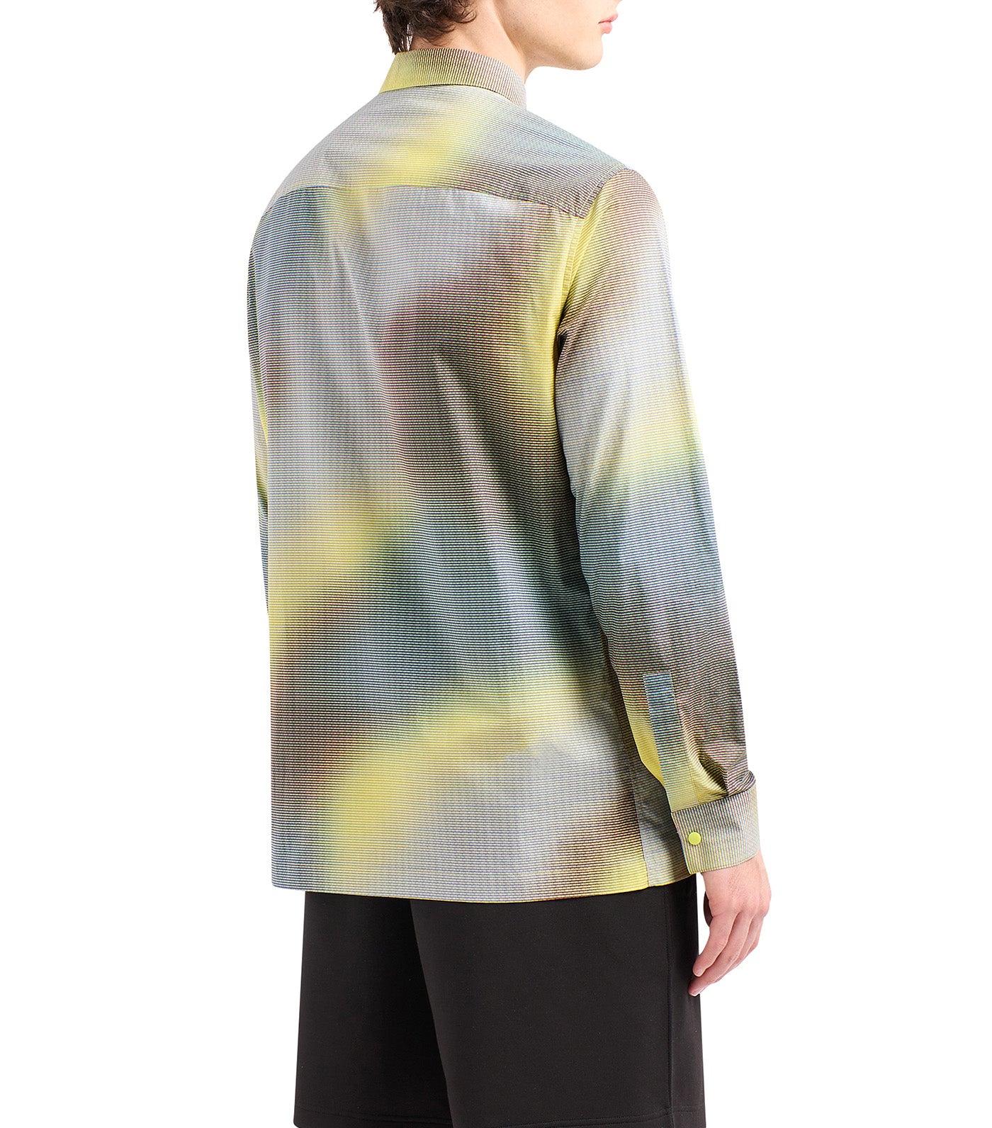Meta Nature Collection Regular Fit Shirt Yellow Plum RGB Patt