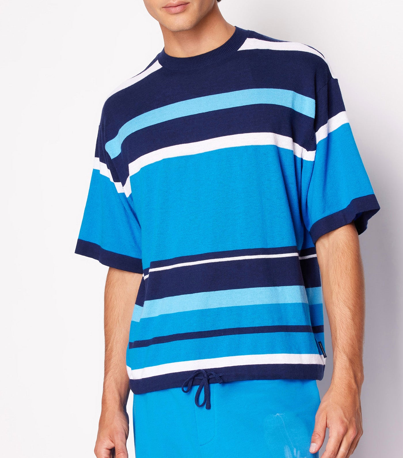 Striped Drawstring Naval Stripe