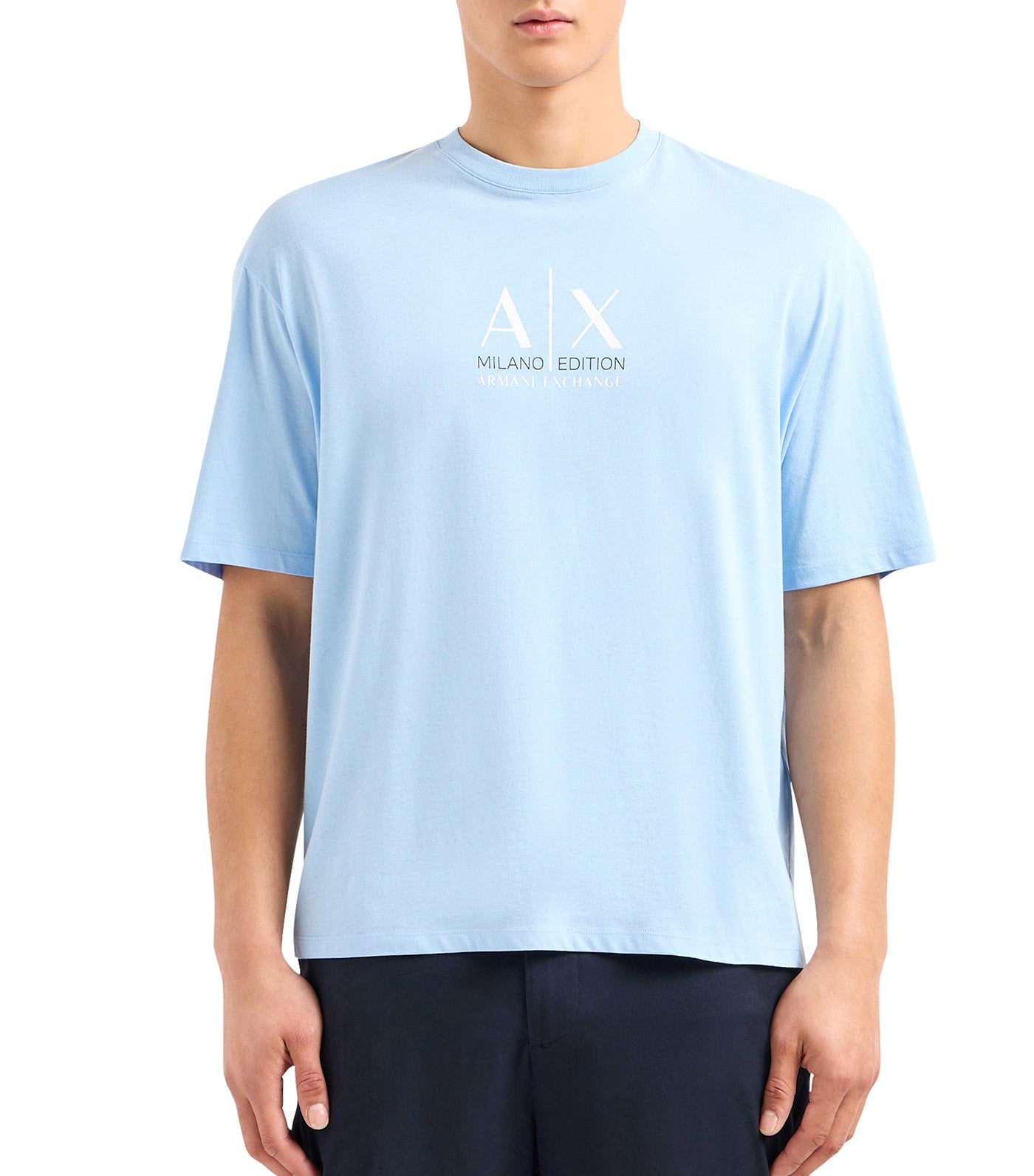 Milano Edition Crew Neck Relaxed Fit T-Shirt Placid Blue