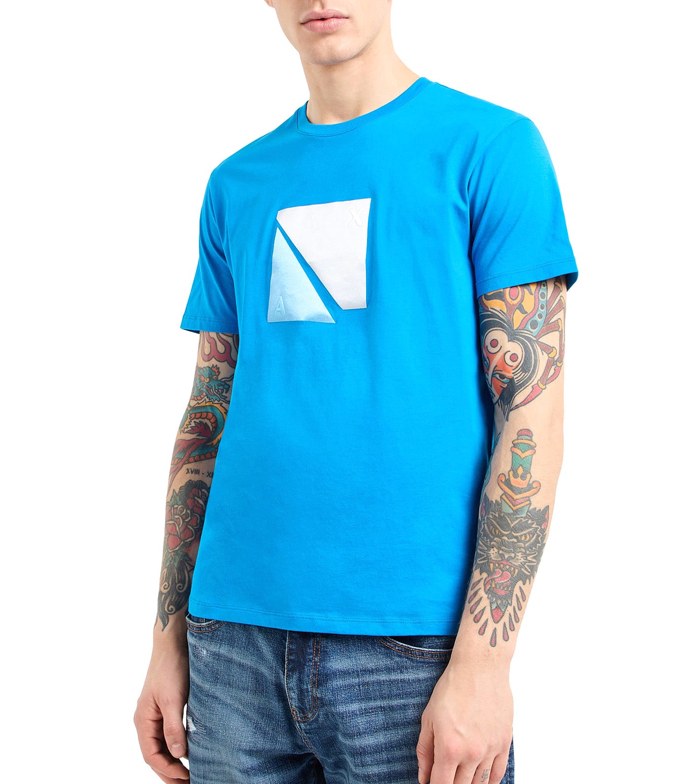 Regular Fit Tee Logo Directoire Blue