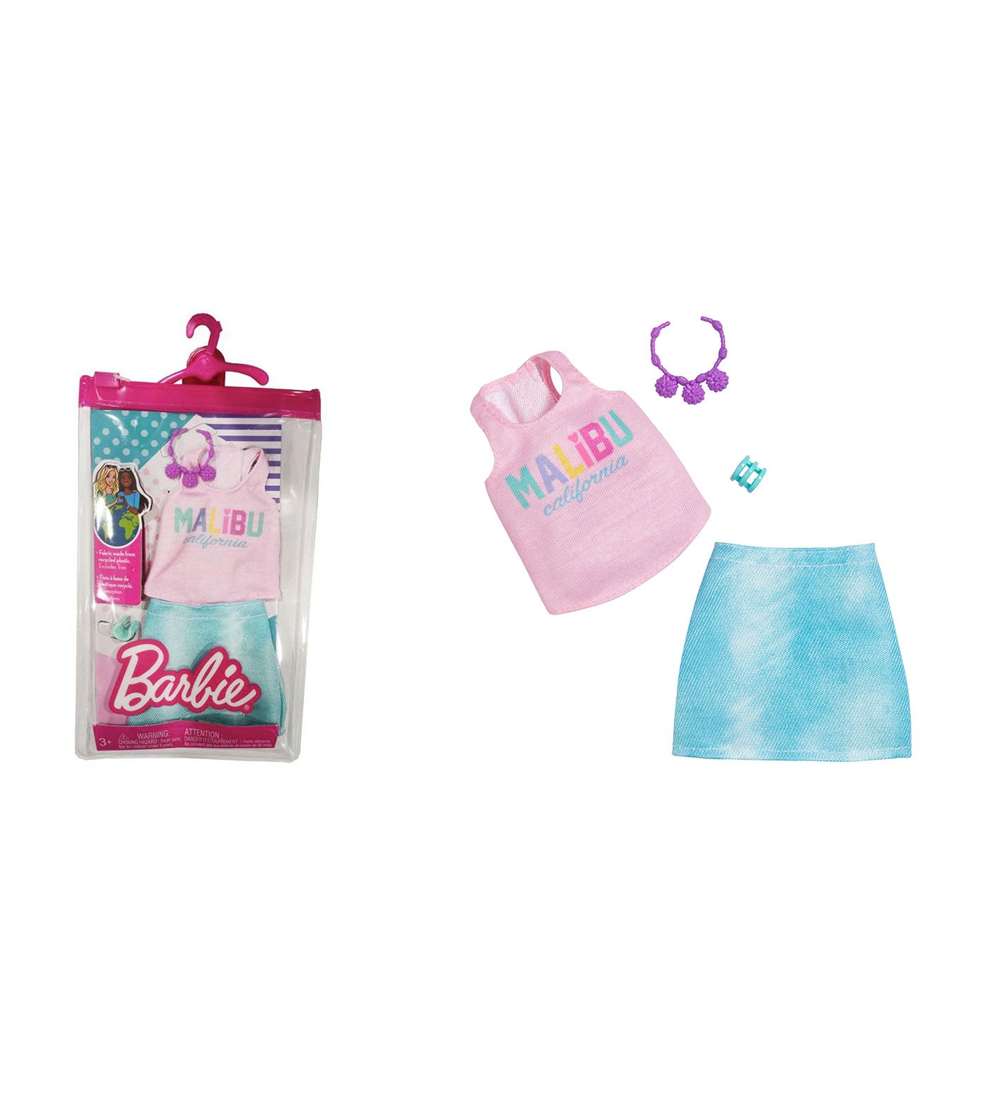 Barbie® Complete Look Set - Malibu Tank, Skirt, And Accessories