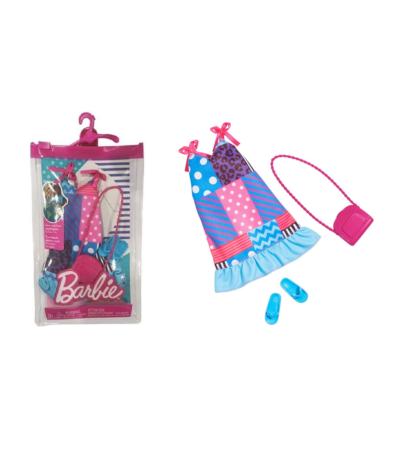 Barbie® Complete Look Set - Calico Dress, Purse, Sandals