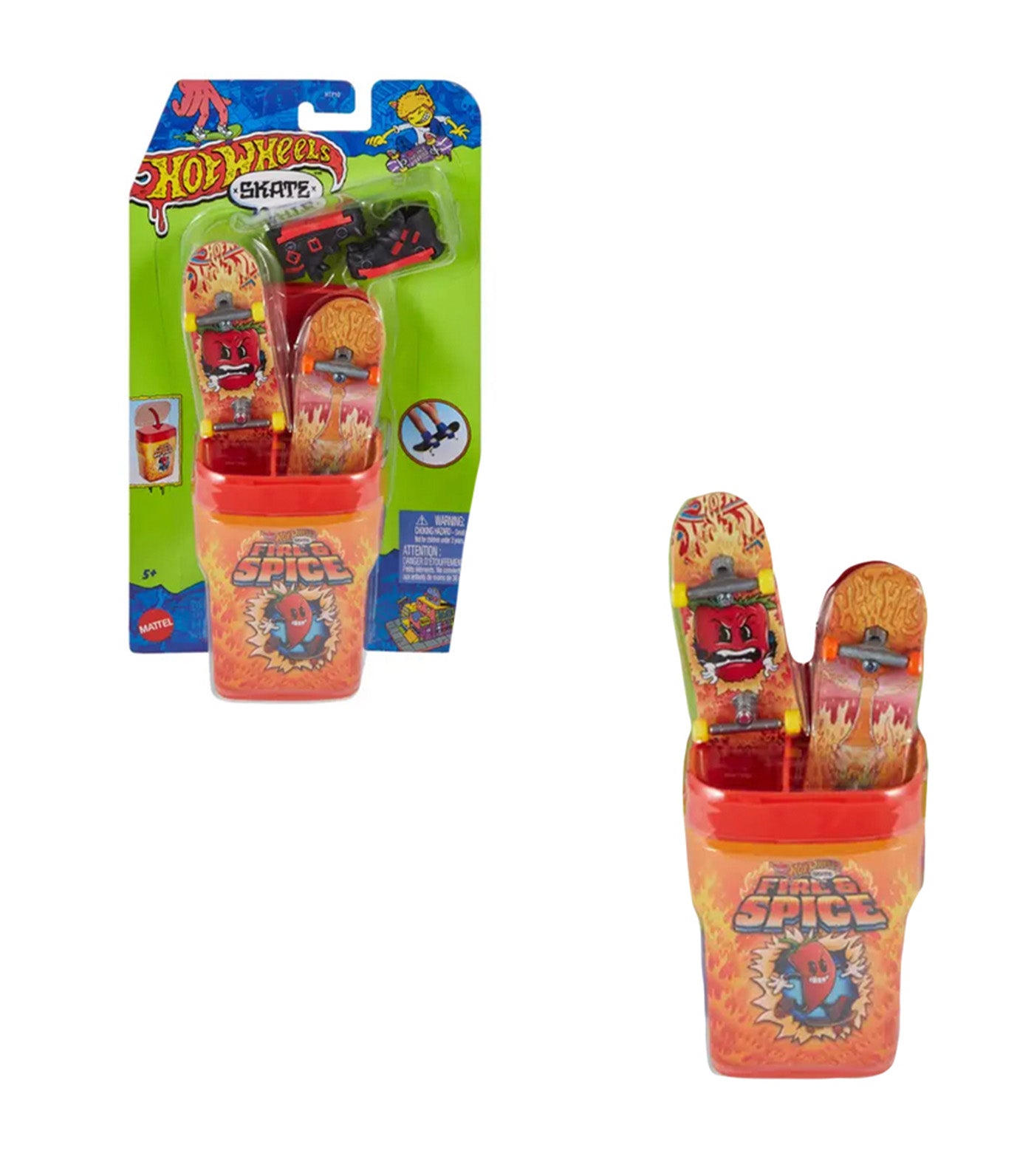 Hot Wheels Fire & Spice 2 Packs Skate Gum Container | Rustan's