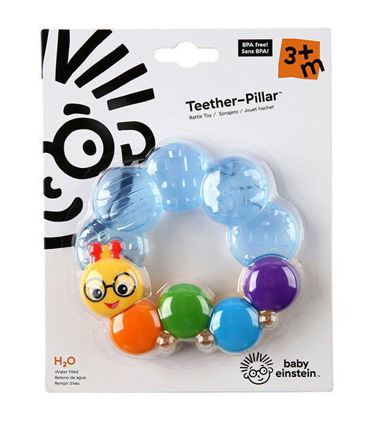 Teether-Pillar Rattle Toy