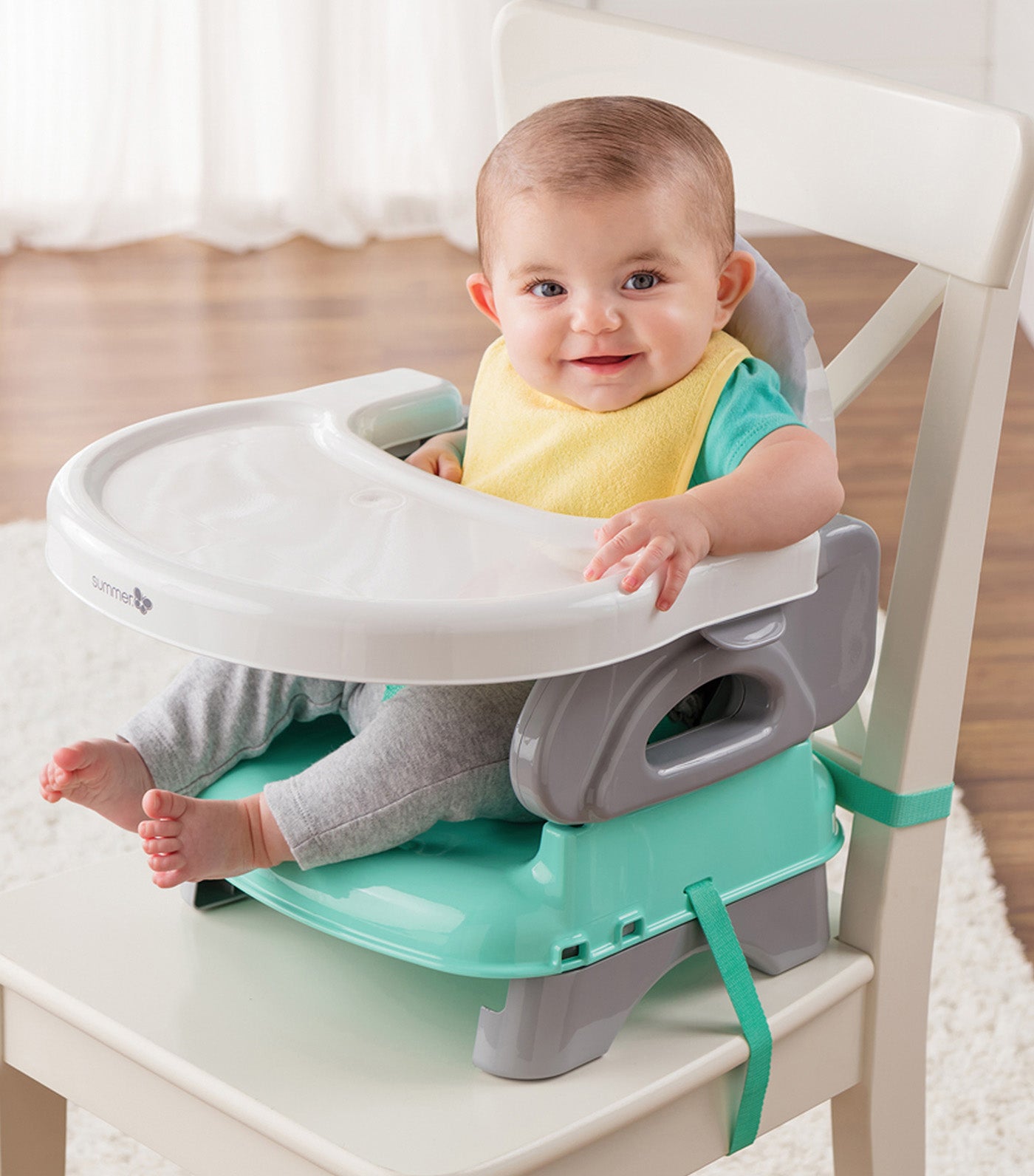 The Deluxe Comfort Folding Booster Seat, Elephant Love