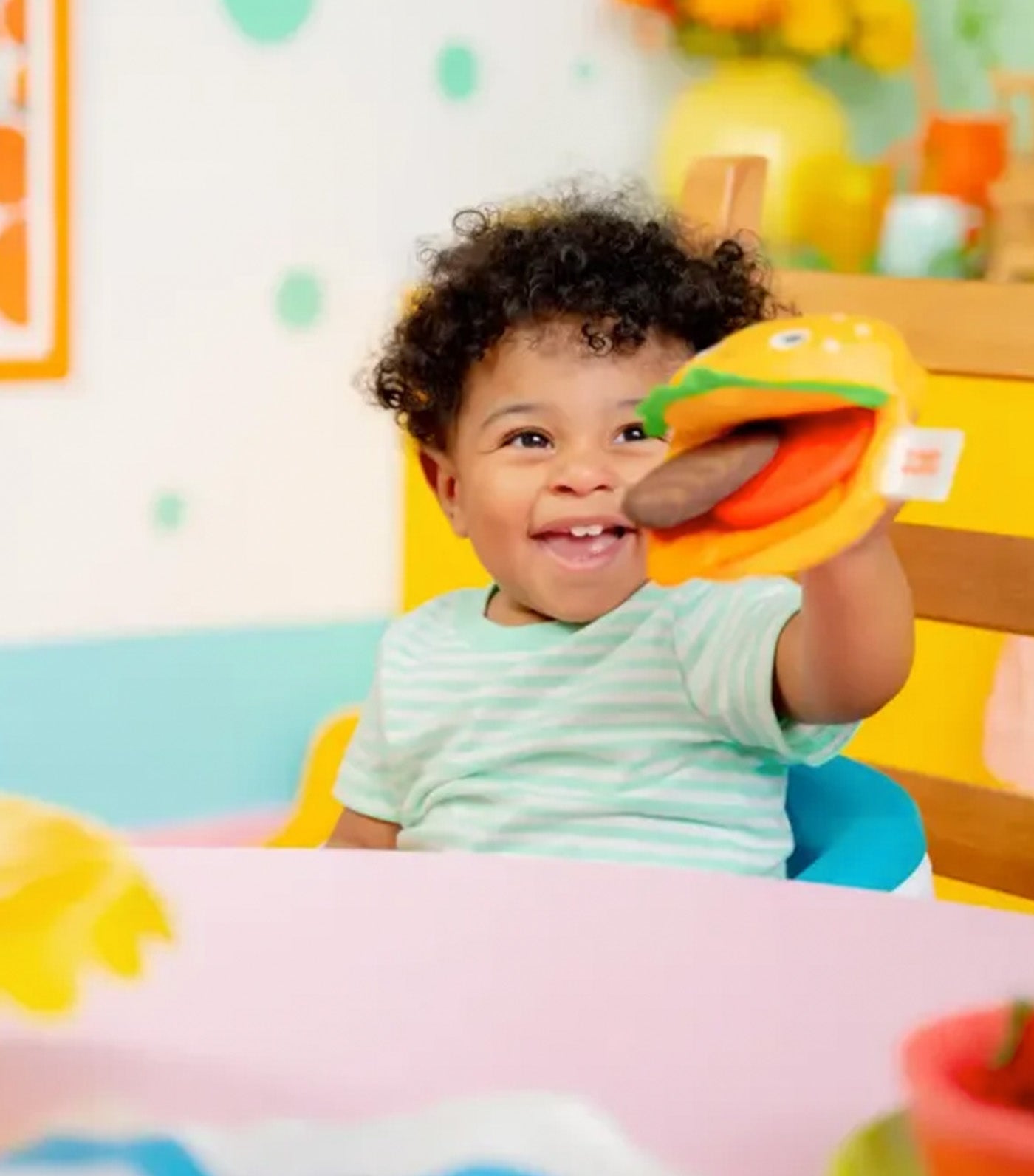 Say Cheeseburger Plush Teether