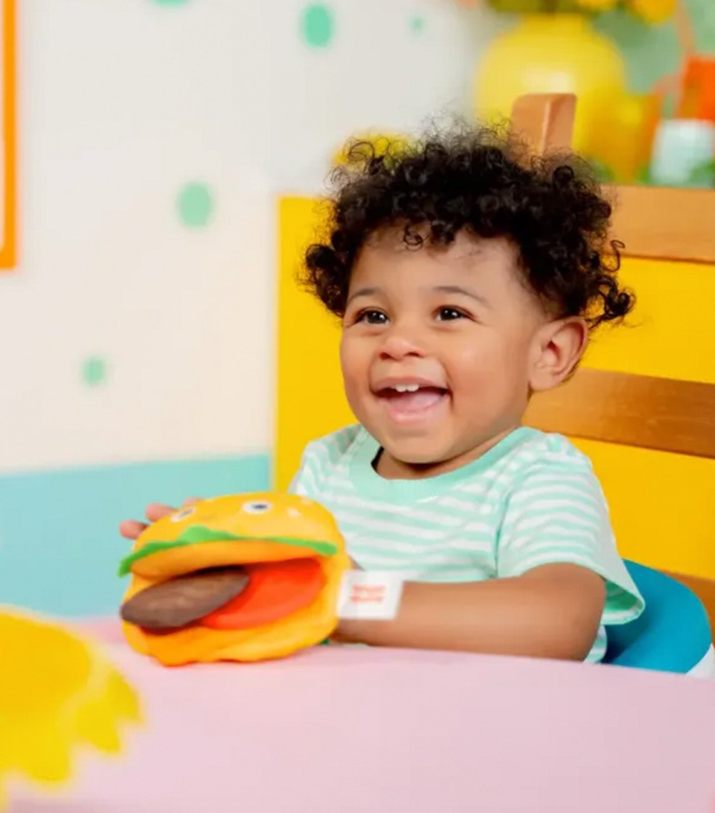 Say Cheeseburger Plush Teether