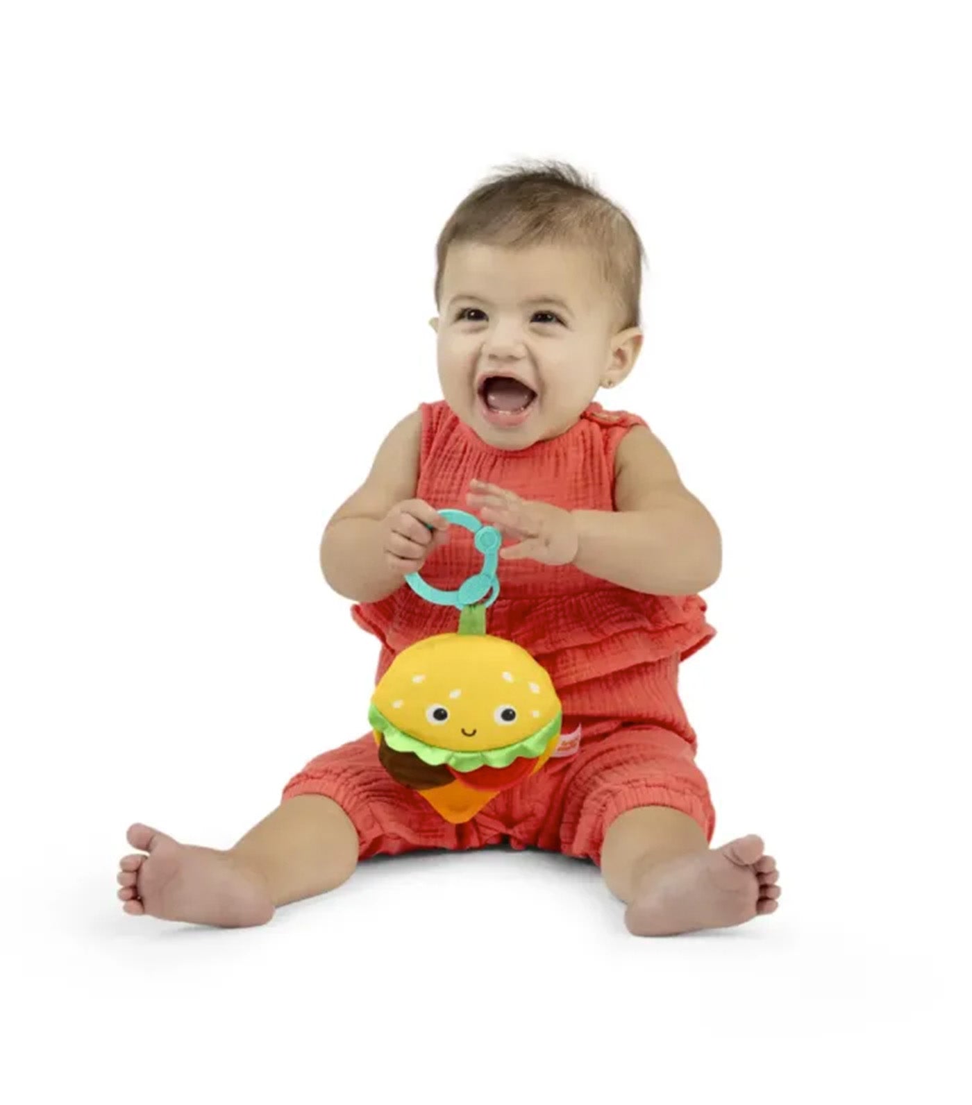 Say Cheeseburger Plush Teether