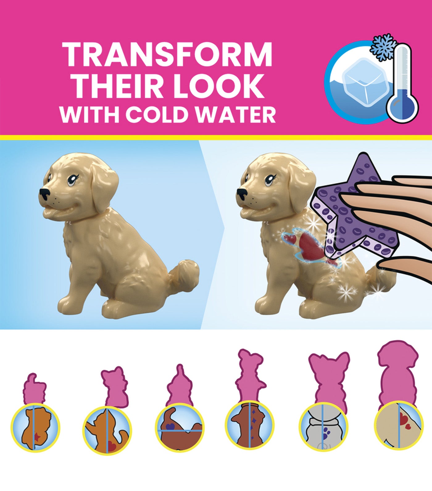 Barbie® Color Reveal - Train 'N Wash Pets