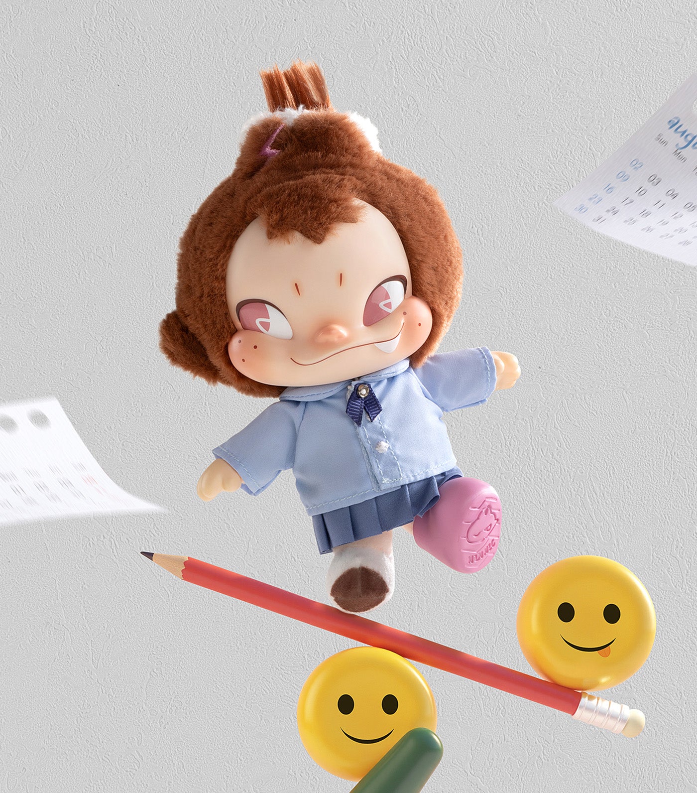 Ninnic Wild and Free Plush Keychain